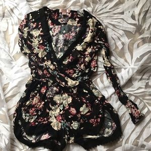 Band of Gypsies Floral Romper